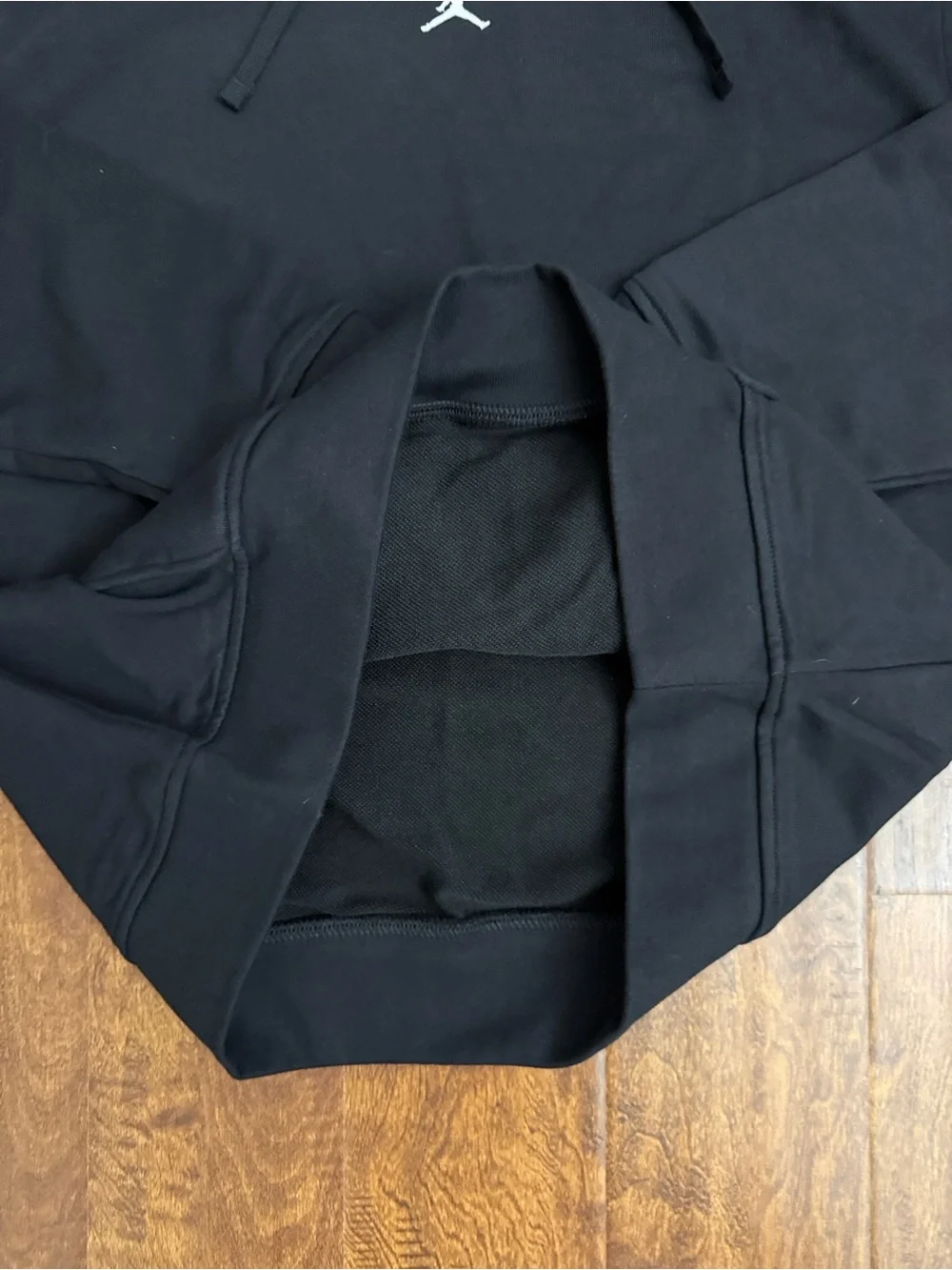 Jordan Black Pullover Hoodie with White Jumpman